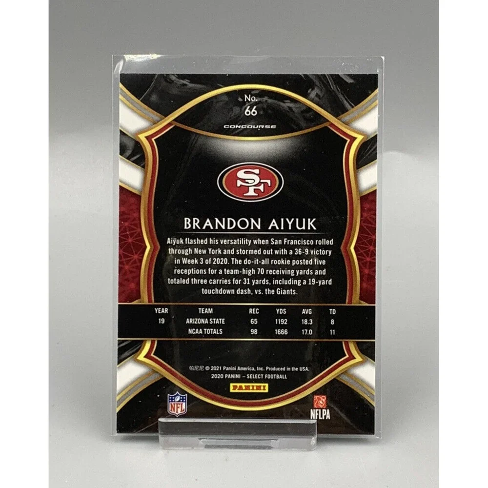 2021 Panini‎ Select Brandon Aiyuk RC Rookie Concourse #66 San Francisco 49ers